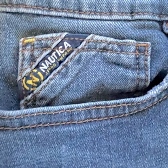 High Waisted Nautica Jean Shorts Cutoff Mom Jeans  Size 8 Waist 29 Stretch Denim - Picture 4 of 9